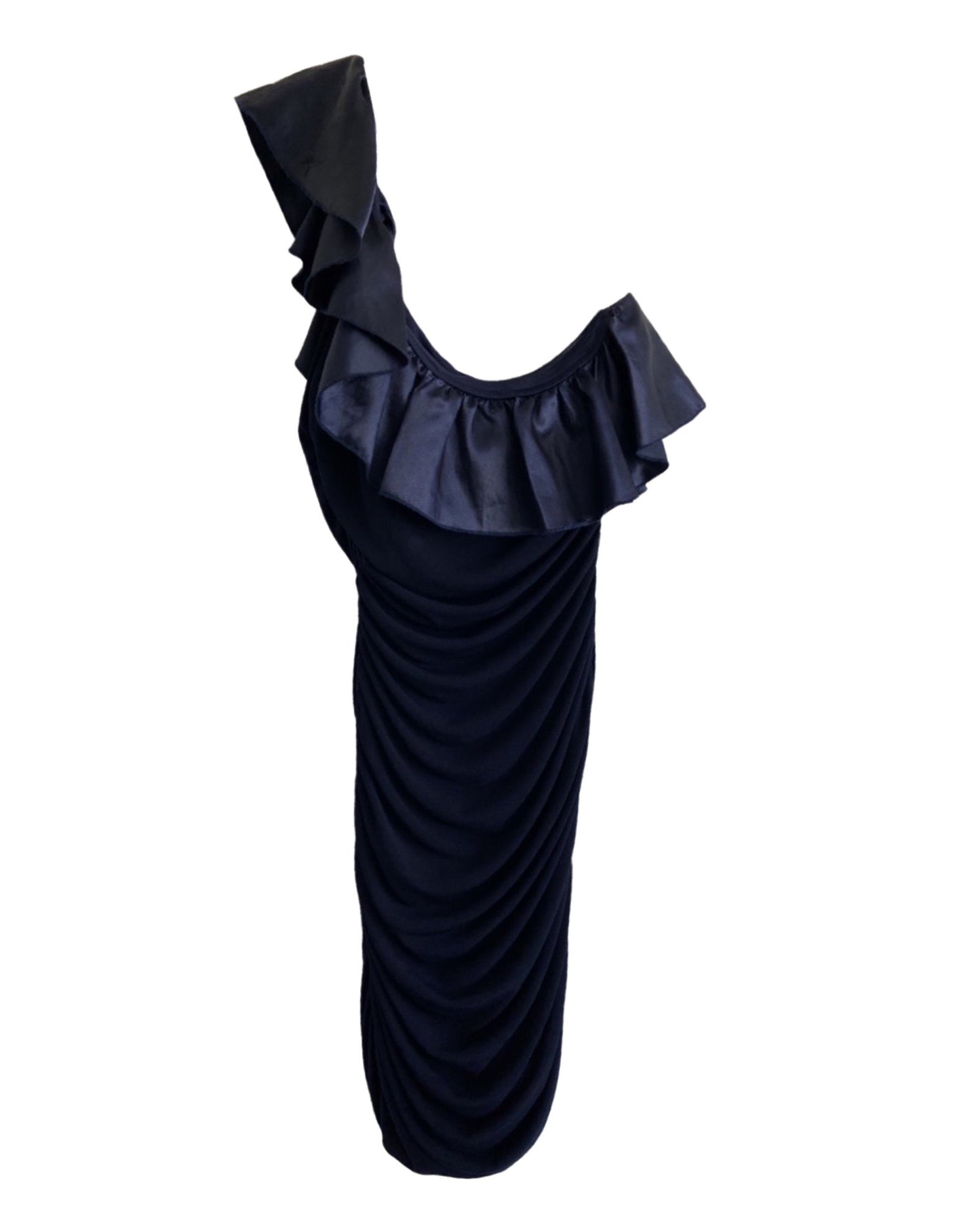 One Shoulder Ruffle Dress (M)
