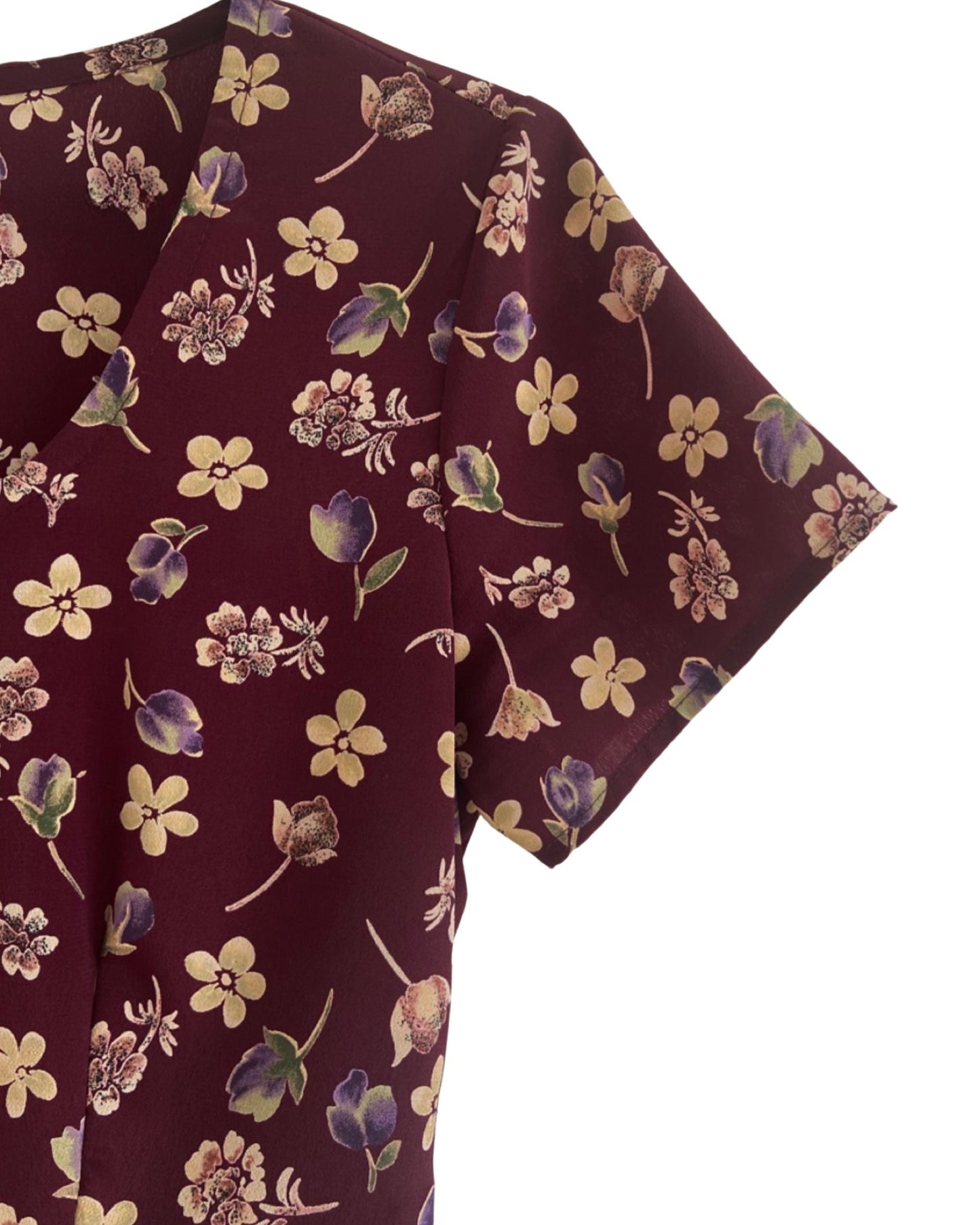 Floral Printed Back Tie Dress (L)