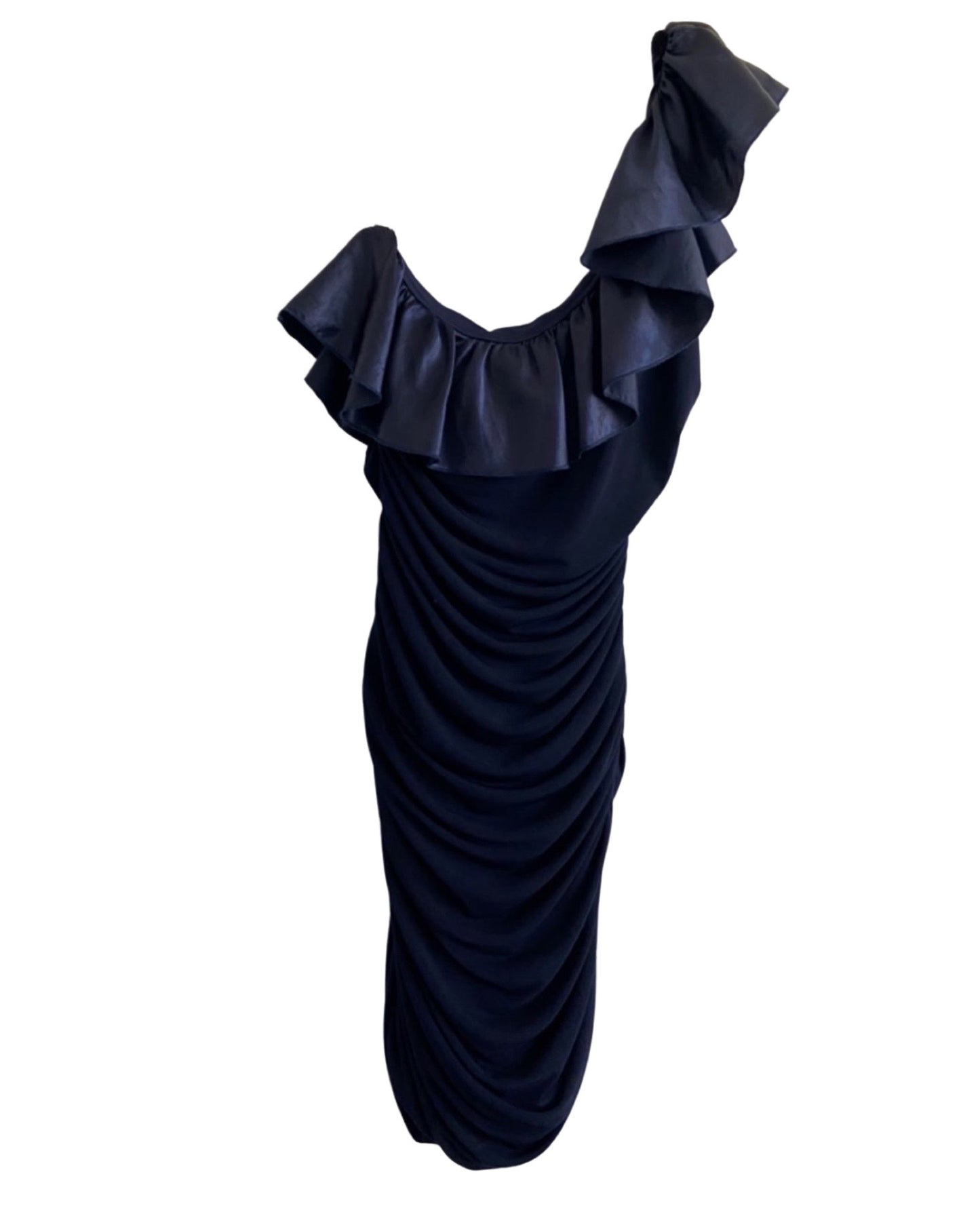 One Shoulder Ruffle Dress (M)