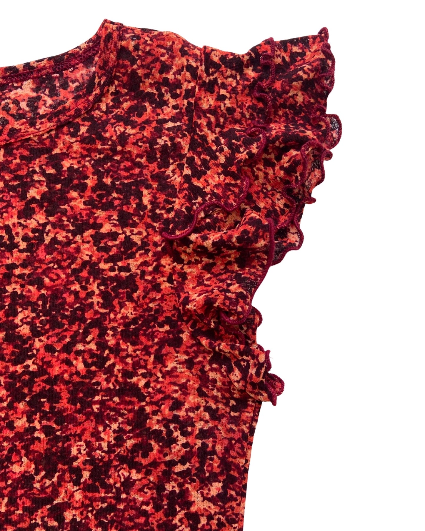 Pebble Red Mesh Top (M)