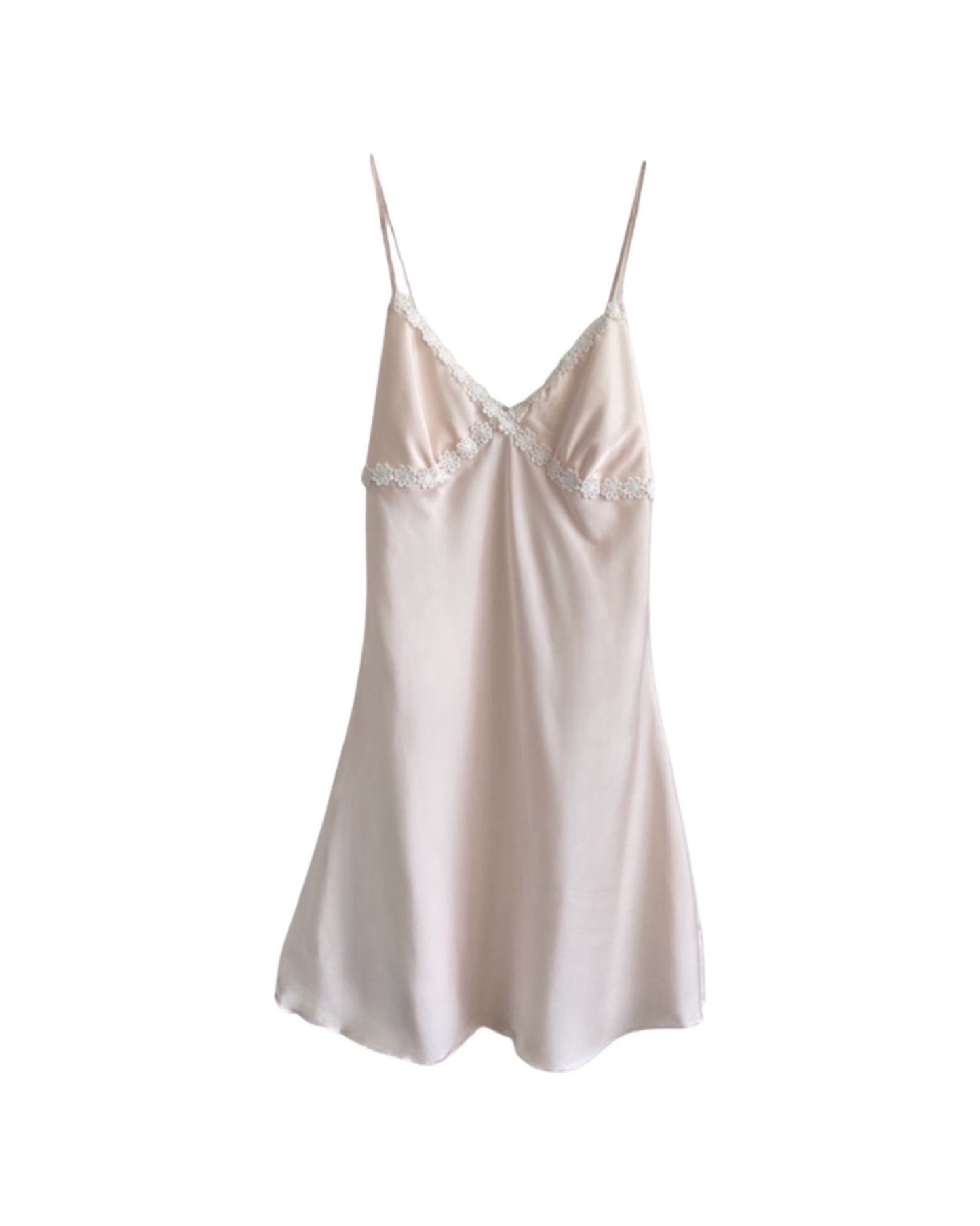 Baby Pink Flower Mini Dress (S)
