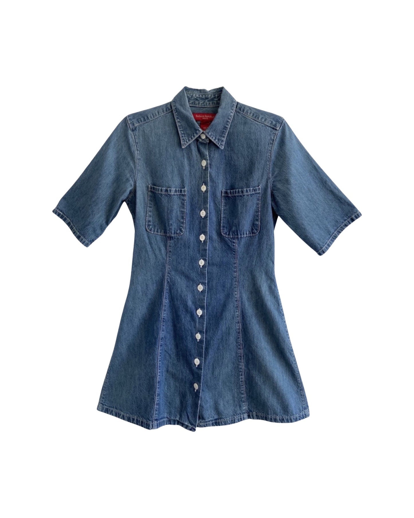 Denim Mini Dress (sz 2)