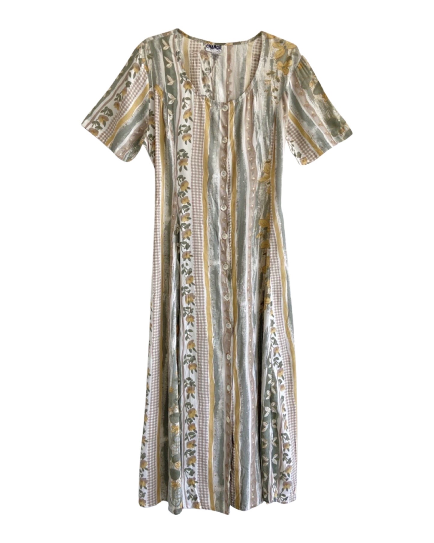 Multi Print Maxi Dress (M-L)