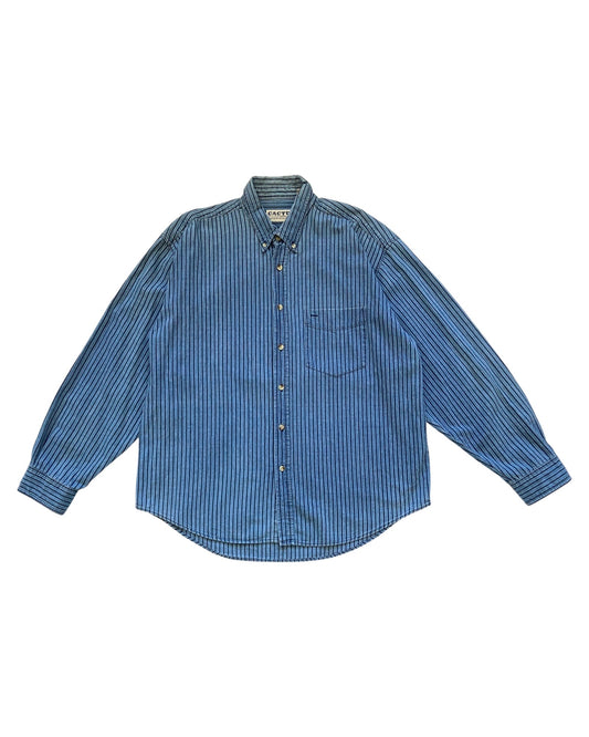 Striped Denim Shirt (XL)