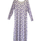 Mesh Abstract Floral Maxi Dress (S-M)